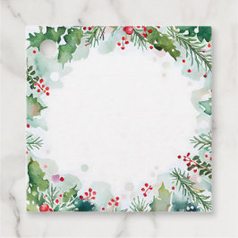 クリスマスホリー&アイビーGIftラベル フェイバータグ