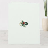 クリスマスホリー カード (裏面)