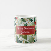 クリスマスホリー コーヒーマグカップ (中央)