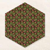 クリスマスホリー – コーヒーマグ ペーパーコースター (正面)