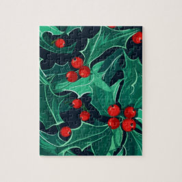 クリスマスホリー ジグソーパズル