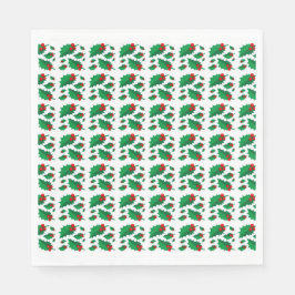 クリスマスホリー スタンダードランチョンナプキン