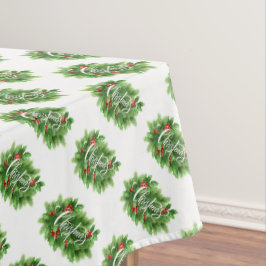 クリスマスホリー テーブルクロス