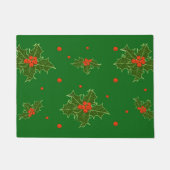 クリスマスホリー ドアマット (正面)