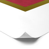 クリスマスホリー&パインのアルファベット順の座席表 ポスター (角)