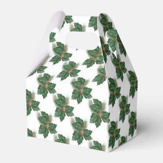 クリスマスホリー フェイバーボックス (裏面サイド)