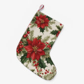 クリスマスホリー&ベリークリスマスストッキング スモールクリスマスストッキング (正面 (吊り時))
