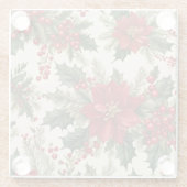 クリスマスホリー&ベリーコースター ガラスコースター (裏面)