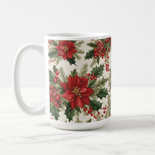 クリスマスホリー&ベリーマグ コーヒーマグカップ