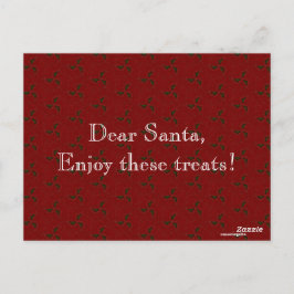 クリスマスホリー ポストカード