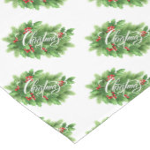 クリスマスホリー ミディアムテーブルランナー (コーナー)