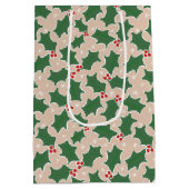 クリスマスホリー ミディアムペーパーバッグ (裏面)