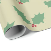 クリスマスホリー ラッピングペーパー (ロールコーナー)