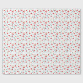 クリスマスホリー ラッピングペーパー (フラット)