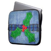 クリスマスホリー ラップトップスリーブ (正面左)