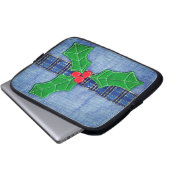 クリスマスホリー ラップトップスリーブ (正面下部)