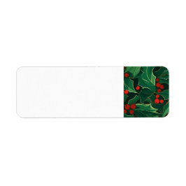 クリスマスホリー ラベル