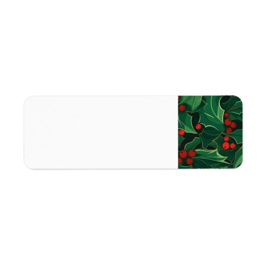 クリスマスホリー ラベル (正面)