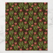 クリスマスホリー – ワインラベル (シングルラベル)