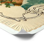 「クリスマスホリー」ヴィンテージ ポスター (角)