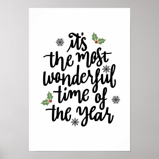 クリスマスホリー – 休日の装飾 ポスター (正面)