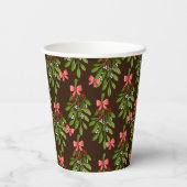 クリスマスホリー – 紙カップ 紙コップ (裏面)