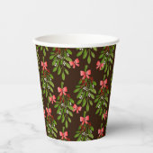 クリスマスホリー – 紙カップ 紙コップ (正面)