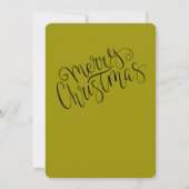 クリスマスホリー | 1枚の写真|ミニマル休日 シーズンカード (裏面)