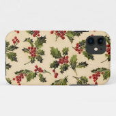 クリスマスホリーiPhoneケース Case-Mate iPhoneケース (裏面(横))