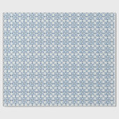 クリスマスホリ葉ーの花びらと花のタイル ラッピングペーパー (フラット)