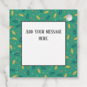 クリスマスホリ葉ーズ&ベリー雪片 フェイバータグ (裏面)