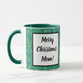 クリスマスホリ葉ーズ&ベリー雪片 マグカップ (左)