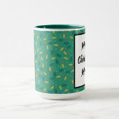 クリスマスホリ葉ーズ&ベリー雪片 マグカップ (中央)