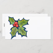 クリスマスホリ葉ーズ、レッドベリー シーズンカード (正面/裏面)