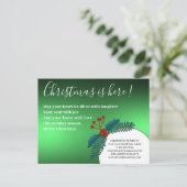 クリスマスホリ葉ー実在エステート シーズンポストカード (スタンド正面)