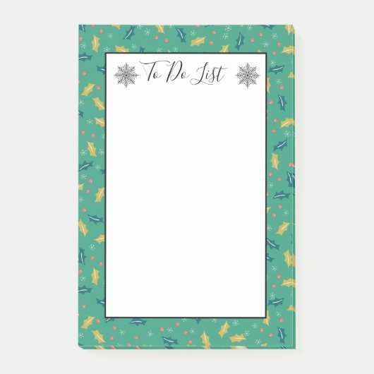 クリスマスホリ離れーズ&ベリー雪のリストを行う ポストイット (正面)