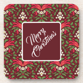 クリスマスホリ離れーズ&レッドボックス付きベリー コースター