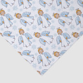 クリスマスホワイトアンドブルーエンジェル 薄葉紙 (詳細)