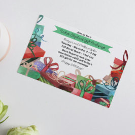 クリスマスホワイトエレファントパーティの招待状 招待状