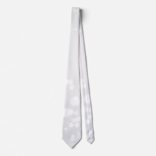 クリスマスホワイトグラディエントのスノーフレークのネックタイ ネクタイ (正面)