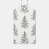 クリスマスホワイトグリーン ギフトタグ (裏面)