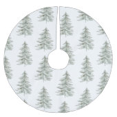 クリスマスホワイトグリーン ブラッシュドポリエステルツリースカート (正面)