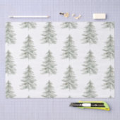 クリスマスホワイトグリーン 薄葉紙 (クラフト)