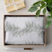 クリスマスホワイトグリーン 薄葉紙 (ギフト)