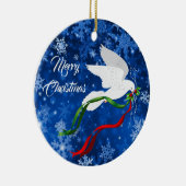 クリスマスホワイトドーブオーナメント セラミックオーナメント (右)