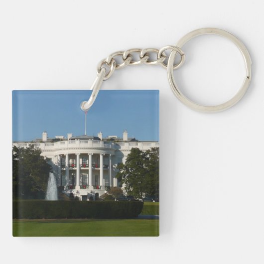 クリスマスホワイトハウスフォーホリデーズワシントンDC キーホルダー (裏面)