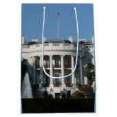 クリスマスホワイトハウスフォーホリデーズワシントンDC ミディアムペーパーバッグ (裏面)