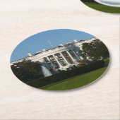 クリスマスホワイトハウスフォーホリデーズワシントンDC ラウンドペーパーコースター (アングル)