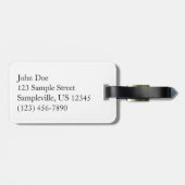 クリスマスホワイトハウスフォーホリデーズワシントンDC ラゲッジタグ (裏面横)