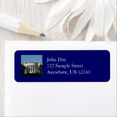 クリスマスホワイトハウスフォーホリデーズワシントンDC ラベル (インサイチュ)